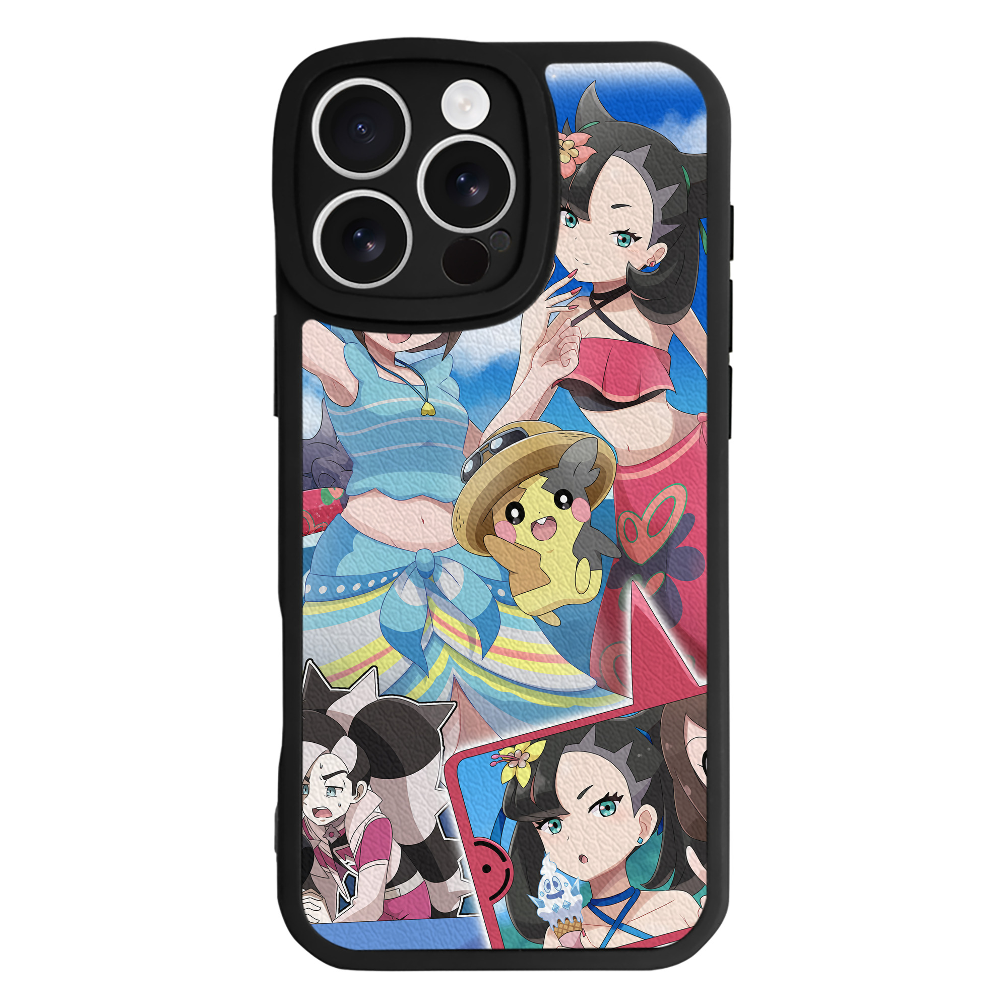 （画像用） ポケットモンスター Pokémon 【iPhone 16シリーズ対応】シリコンスマホケース（レザー調） 材質：シリコン